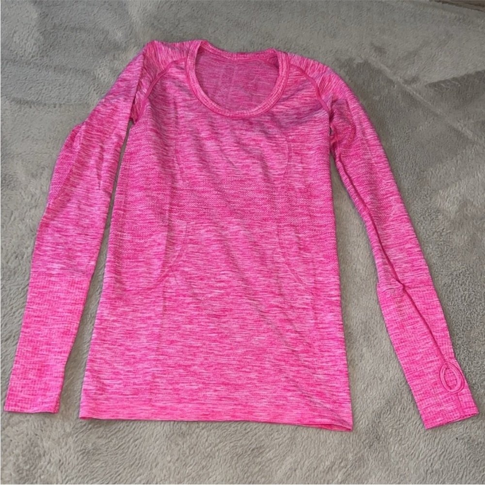 Lululemon Swiftly Run Tech Ls Color: Geatgered Je… - image 6